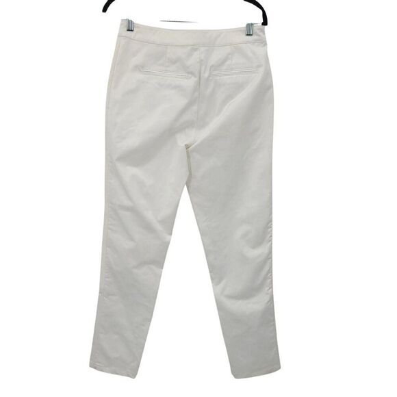 Pink Stitch Athletic White Slim Fit Vented Pants 4 Activewear Sportswear Golf - Picture 10 of 10